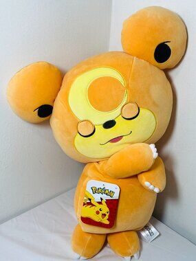 NEW Lg POKEMON TEDDIURSA 18" Sleeping Velour Plush NWT Ages 2+